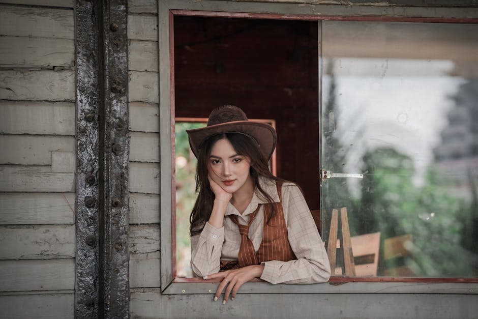 Acid Western outfit example featuring denim jeans