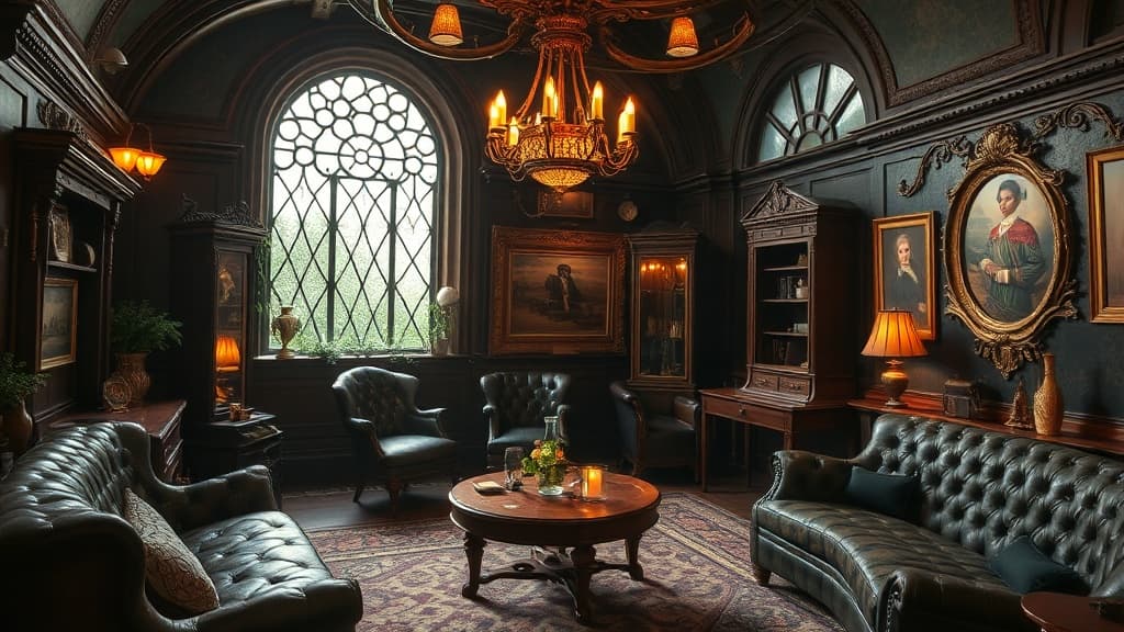 Afrofuturism Victorian Steampunk aesthetic idea with velvet
