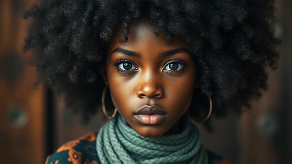 Afrofuturist Modern aesthetic example featuring cotton