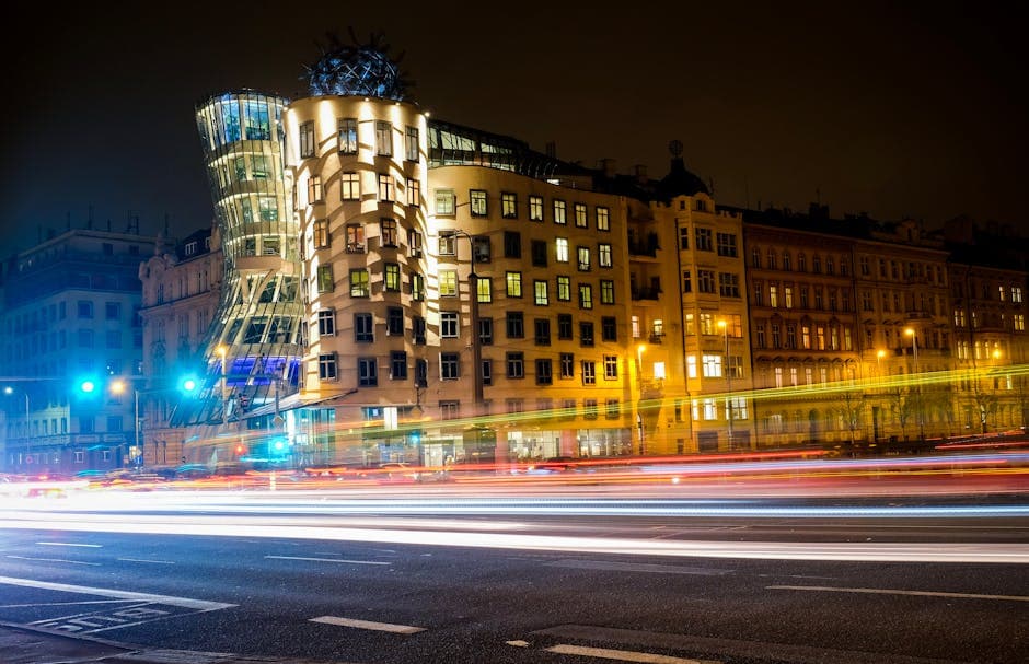 Deconstructivist Gothic architecture idea with stone