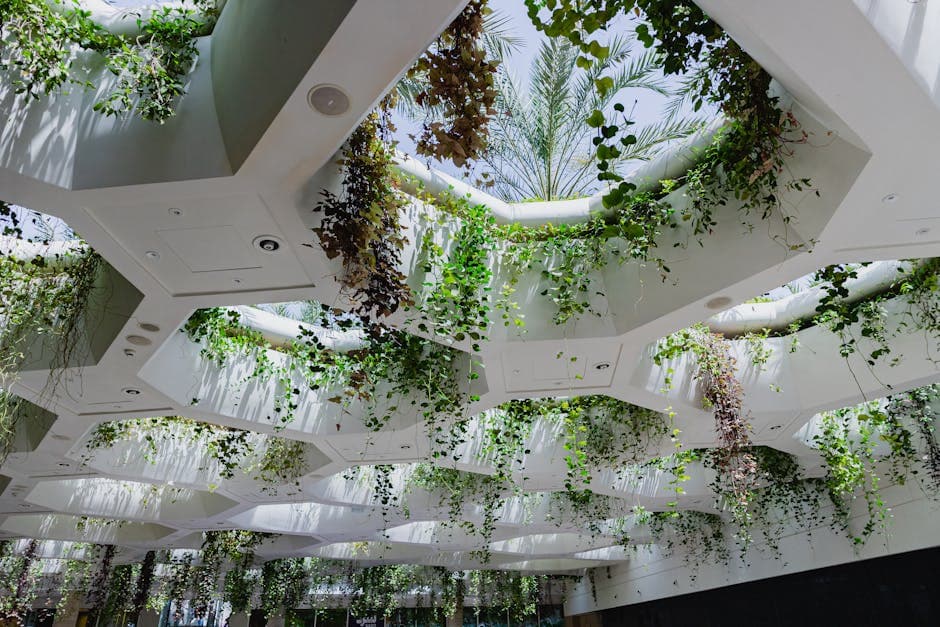 Biophilic Cyberpunk aesthetic example featuring moss