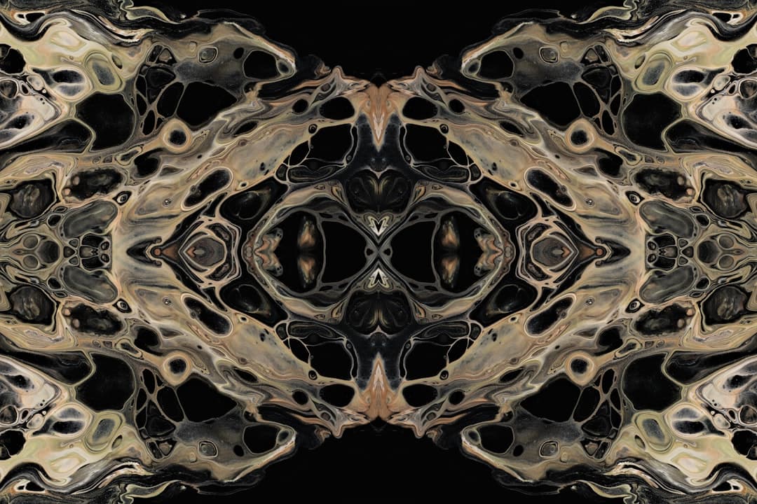 Biopunk Gothic aesthetic example featuring polished chrome