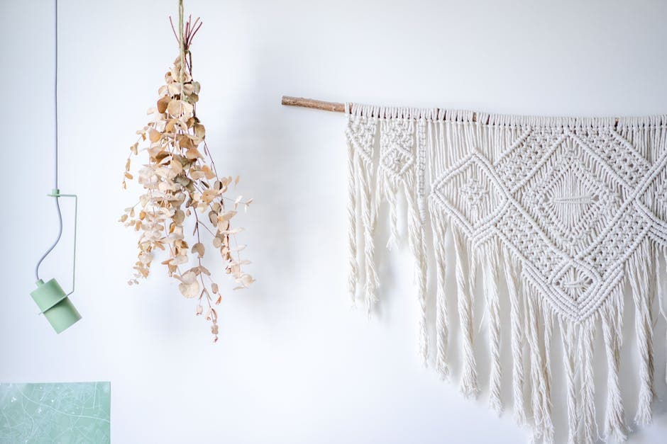 Boho Noir visual inspiration with woven textiles