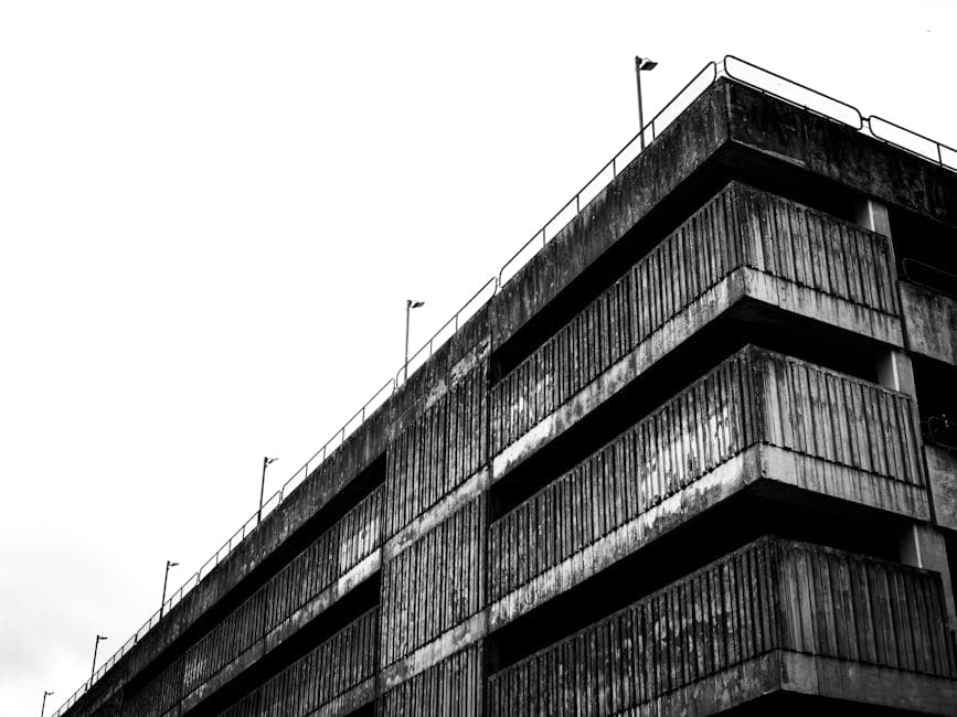 Brutalist Zen branding idea with monogram