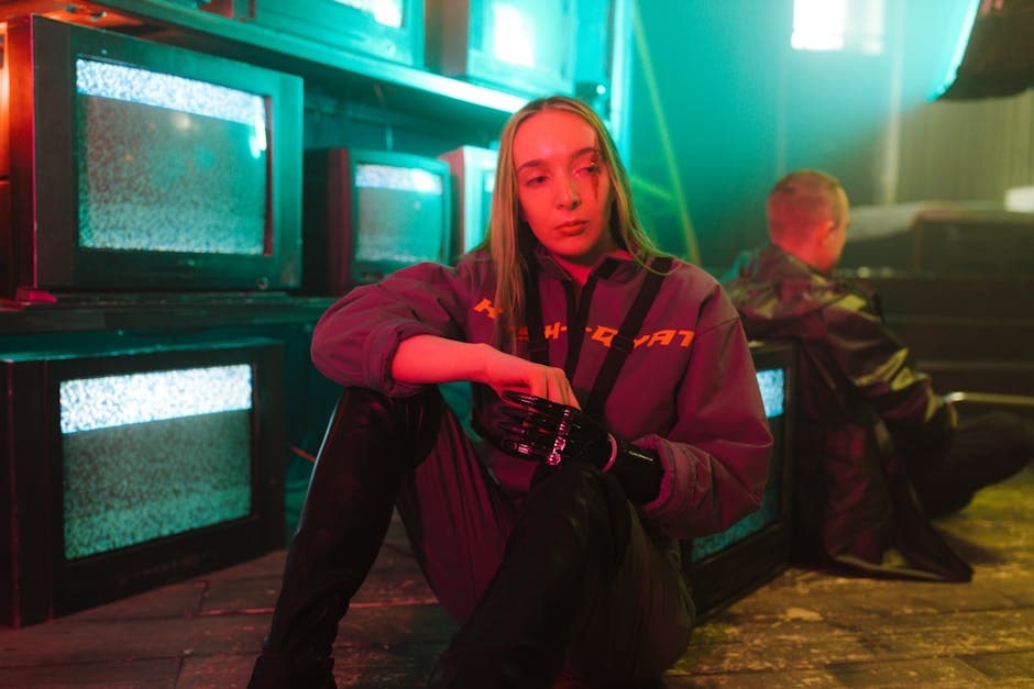 Cyberpunk Regency visual inspiration with fiber optics