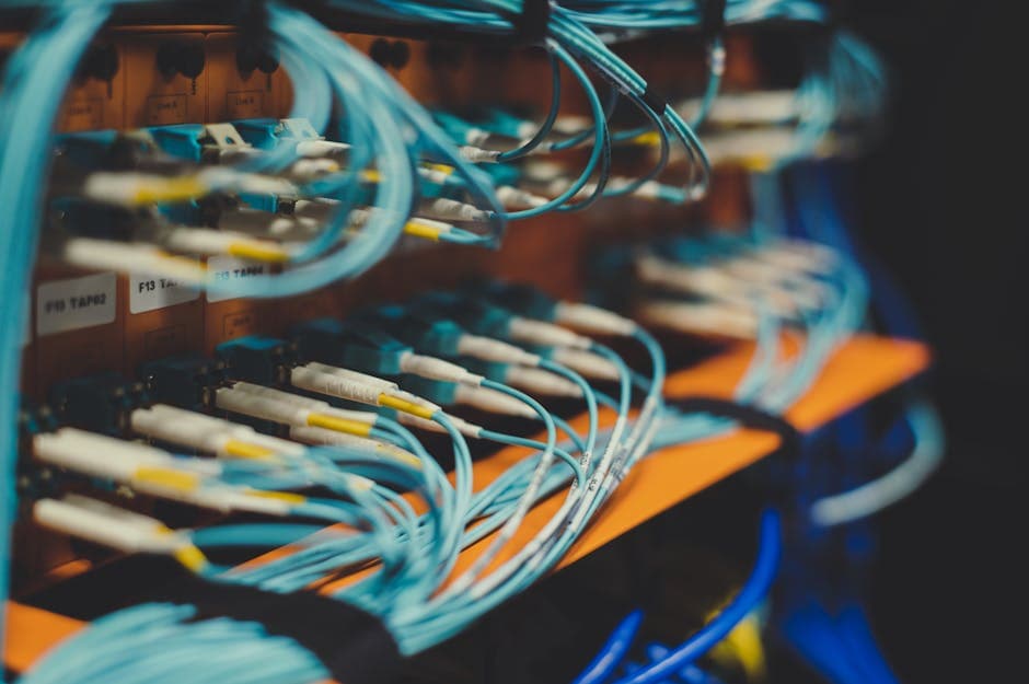 Data Center Core visual inspiration with wiring
