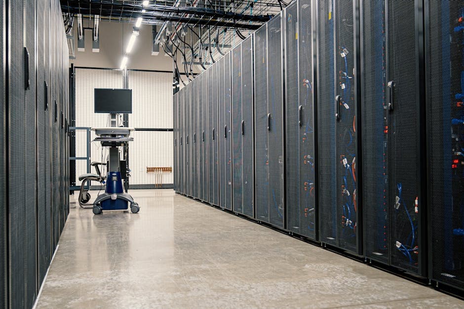 Data Center Core aesthetic idea with metal