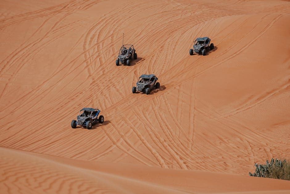 Desert Cyberwave visual inspiration with glass