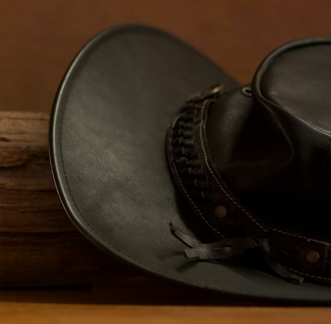 Equine Art Deco moodboard image showing leather