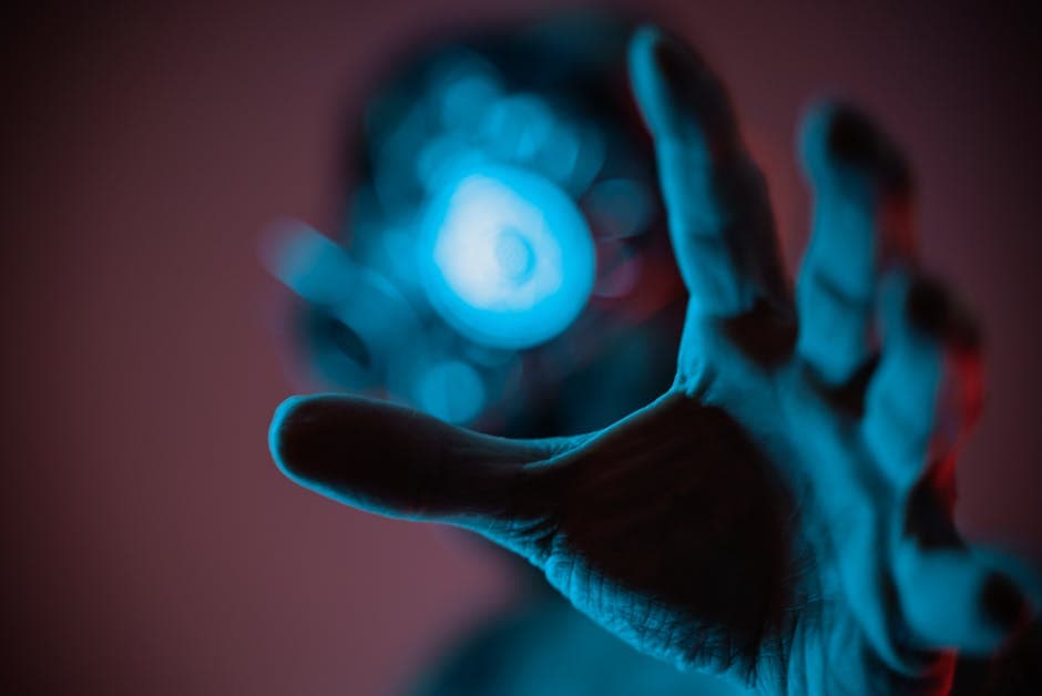 Ethereal Cyberpunk aesthetic example featuring holographic projection
