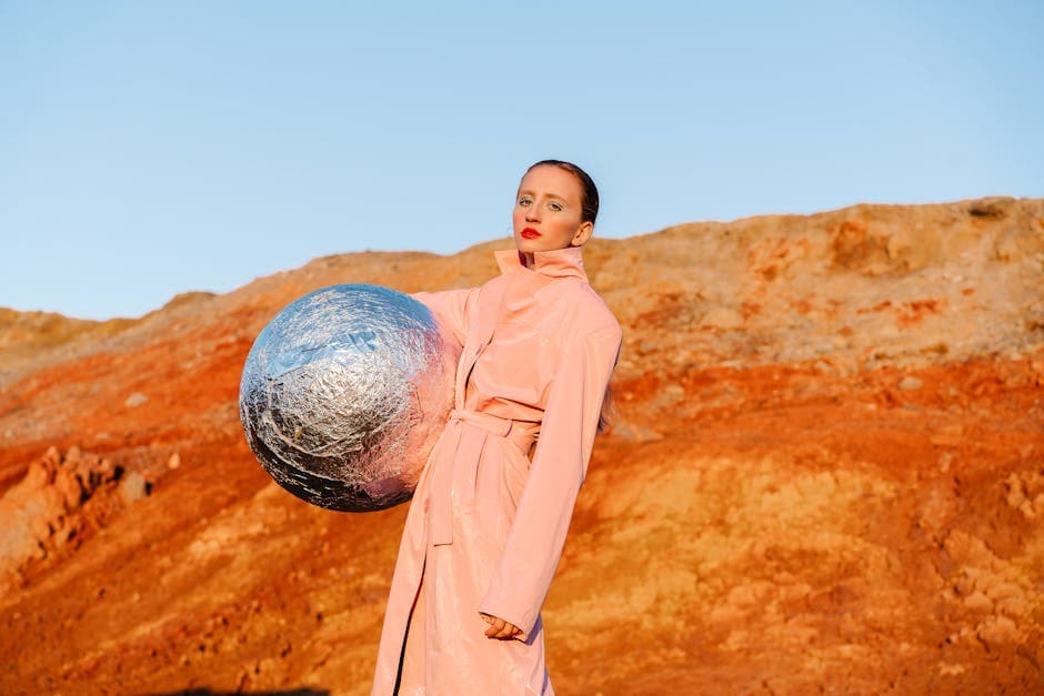 Futuristic Desert Punk outfit idea with mesh