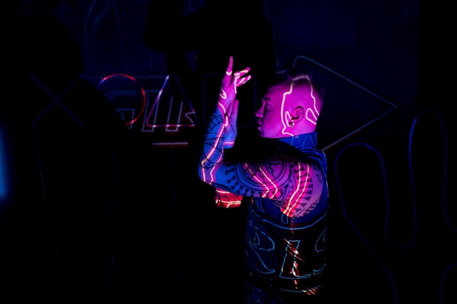 Glitchcore Rave outfit example featuring mesh