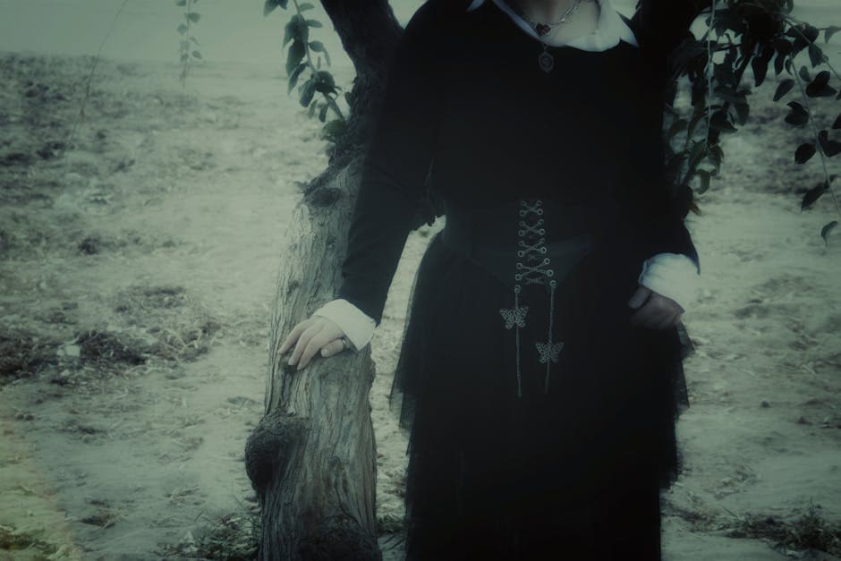 Gothic Solarpunk aesthetic example featuring living moss