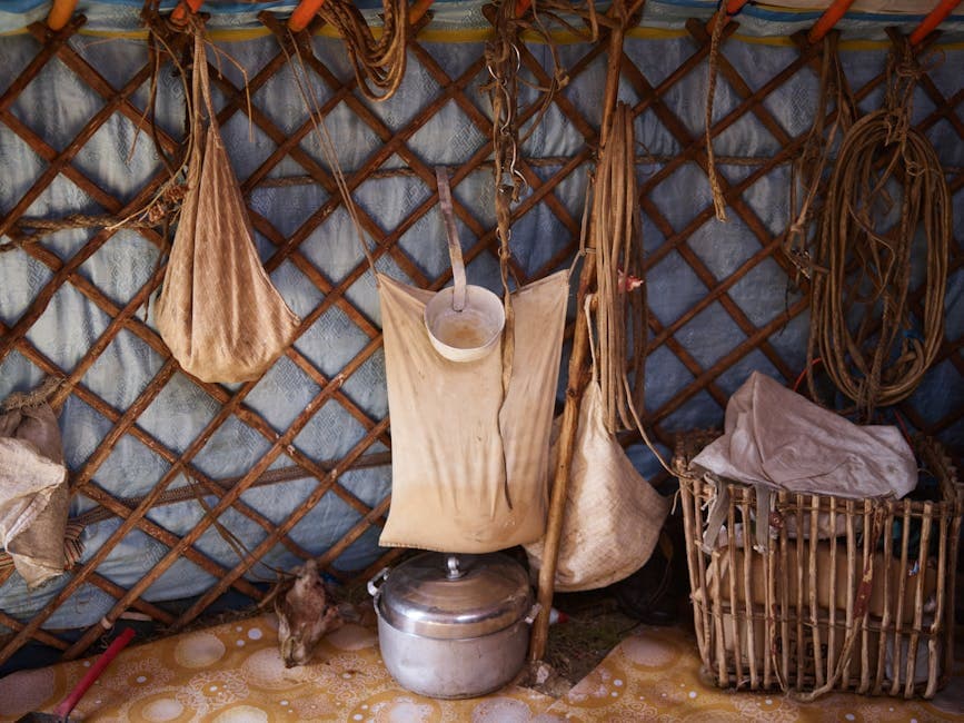 Neo-Nomadic Design aesthetic idea with woven rugs