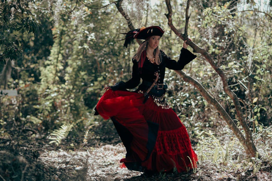 Neo-Romantic Pirate outfit idea with linen