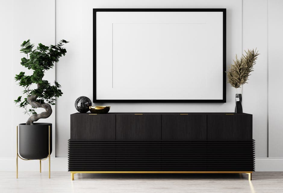 Organic Deco aesthetic idea with bamboo