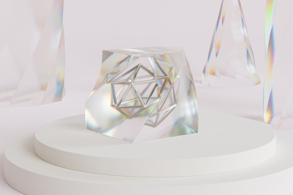 Organic Geometric visual inspiration with abstract