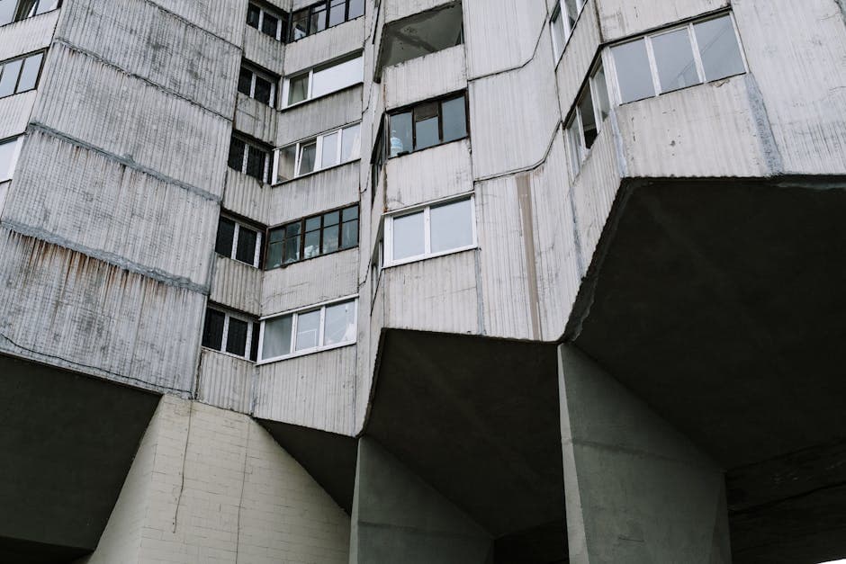 Psychedelic Brutalism visual inspiration with geometric
