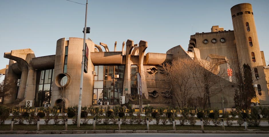 Psychedelic Brutalism moodboard image showing bold