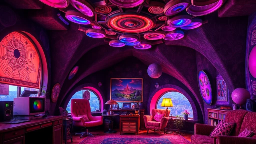 Psychedelic Deco aesthetic idea with velvet (5)
