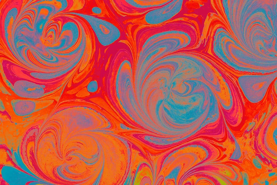 Psychedelic Modernism visual inspiration with op art canvas