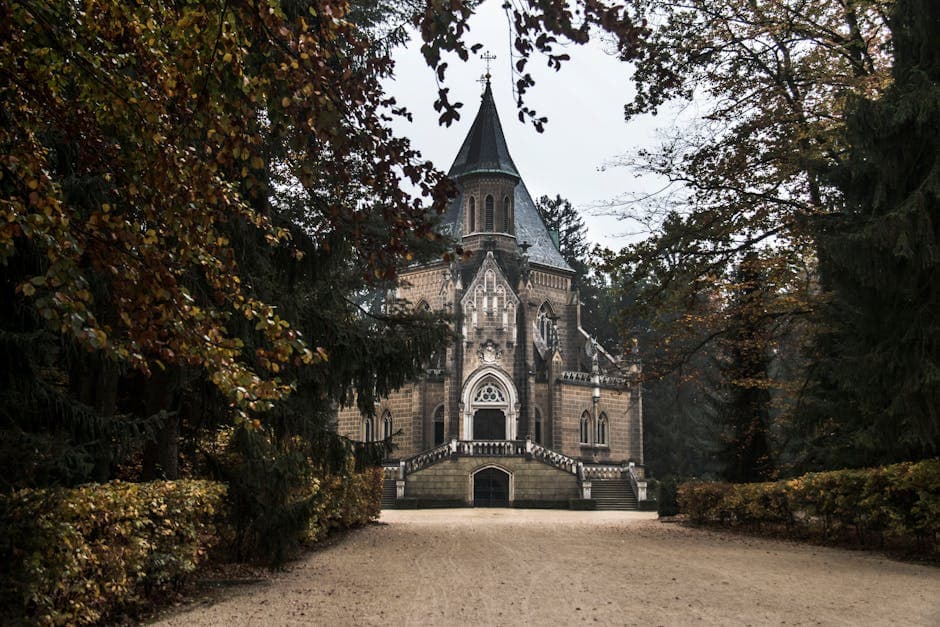 Romantic Gothic Revival aesthetic idea with velvet
