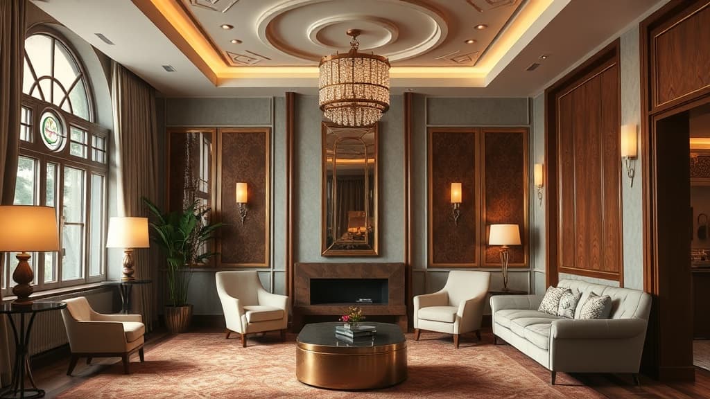 Steampunk Deco Fusion aesthetic idea with leather